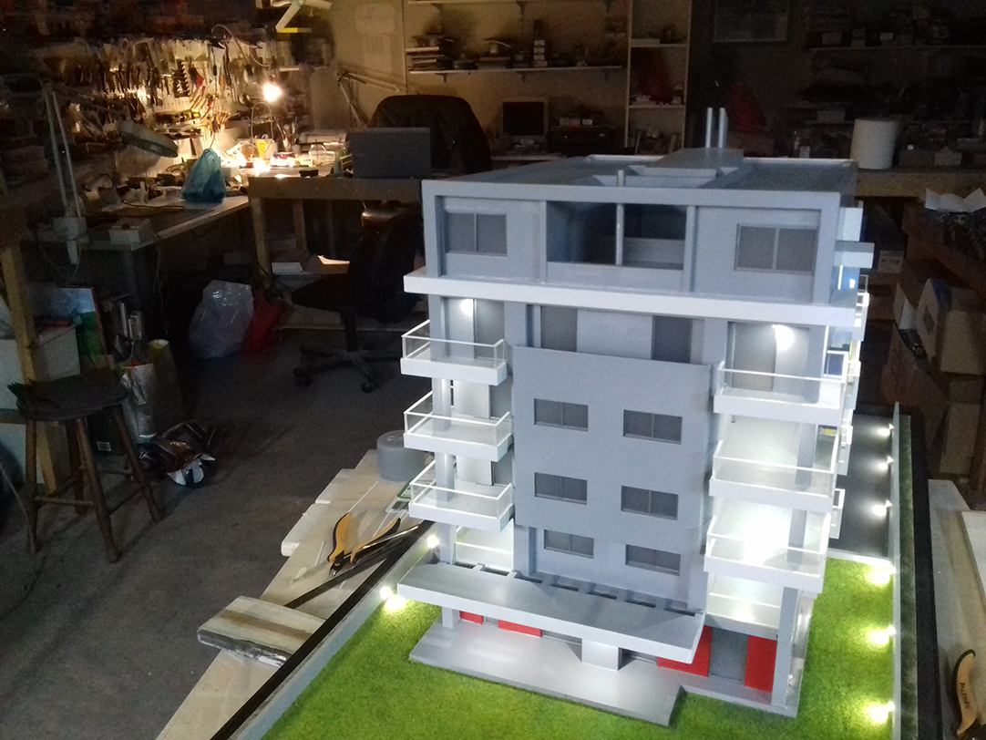 πολυκατοικία μοντέλο flat building model