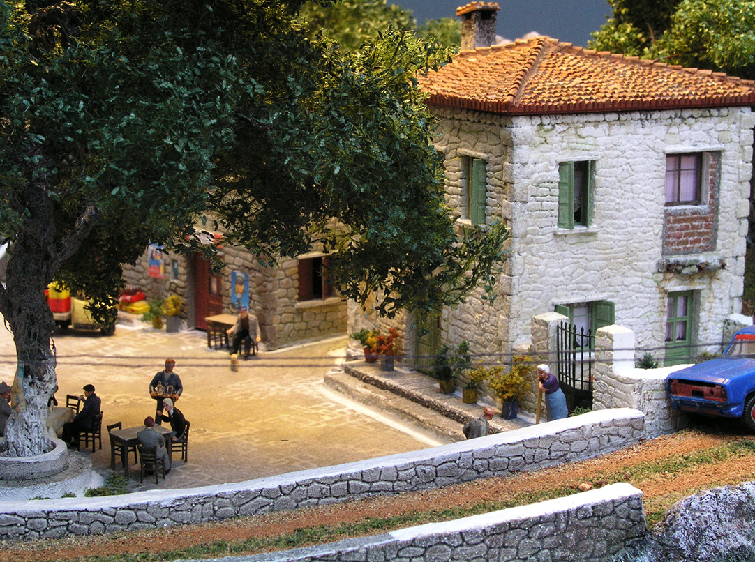 Greek Traditional Village Model