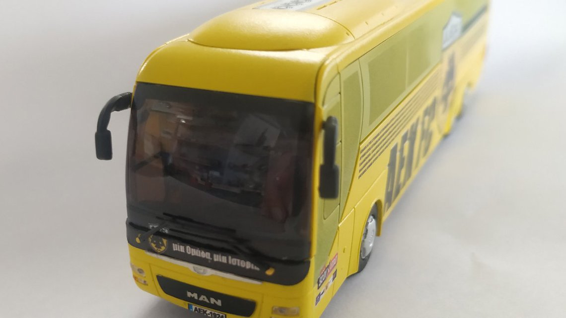 αεκ λεωφορειο μοντελισμος aek scale model bus