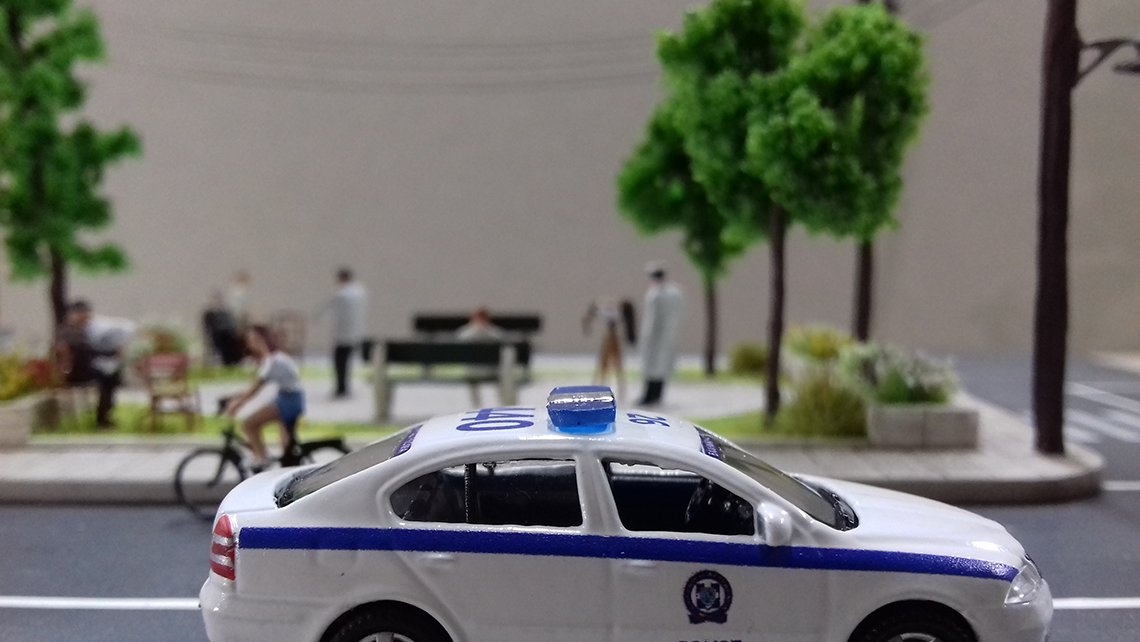 ελληνικο περιπολικο μινιατουρα scale model greek police car