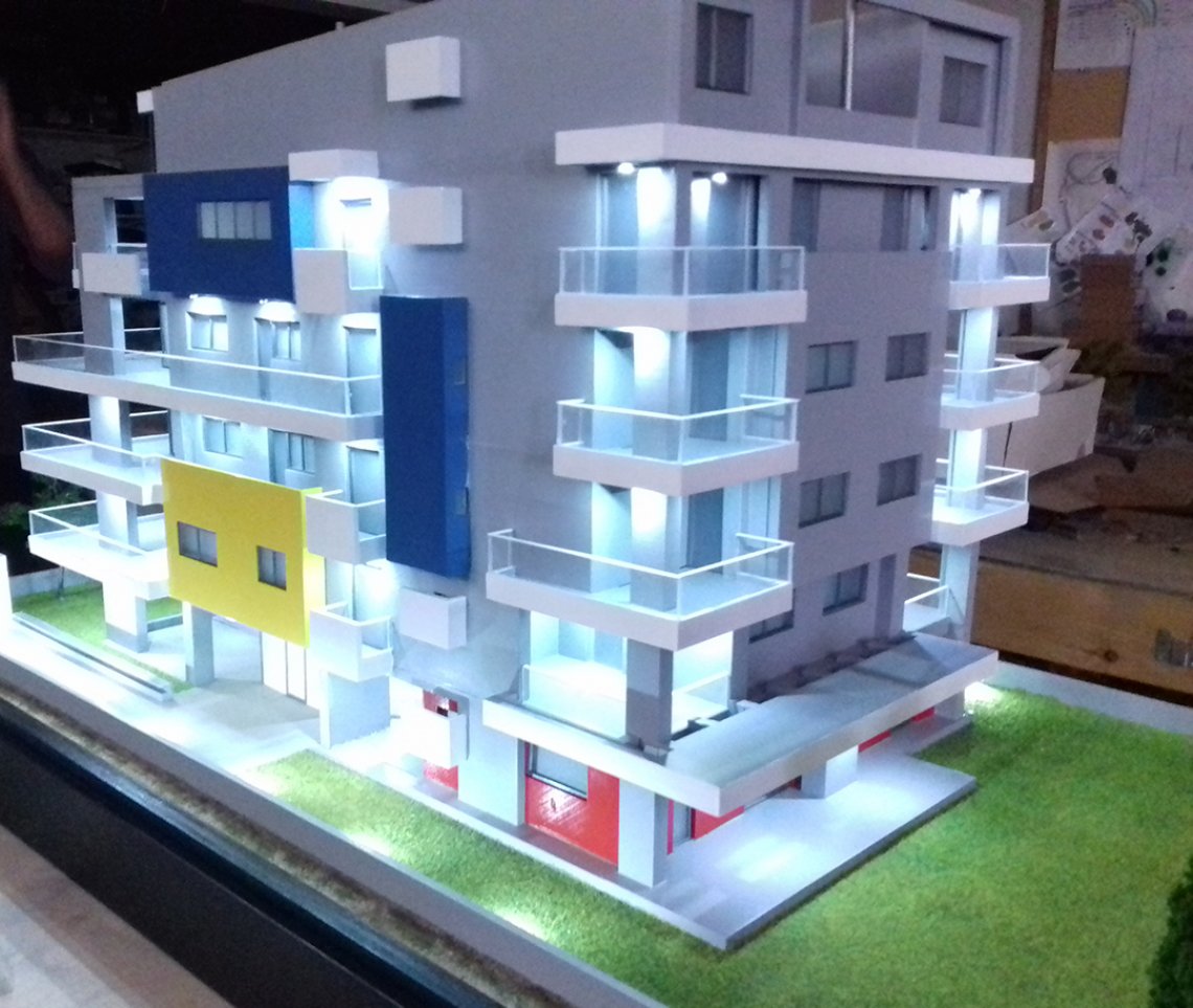 πολυκατοικία μοντέλο flat building model