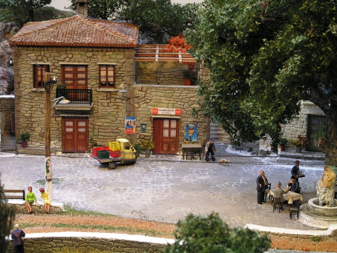 Greek Traditional Village Model