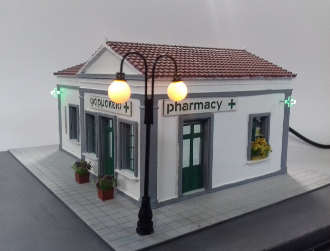 pharmacy diorama διόραμα φαρμακείου