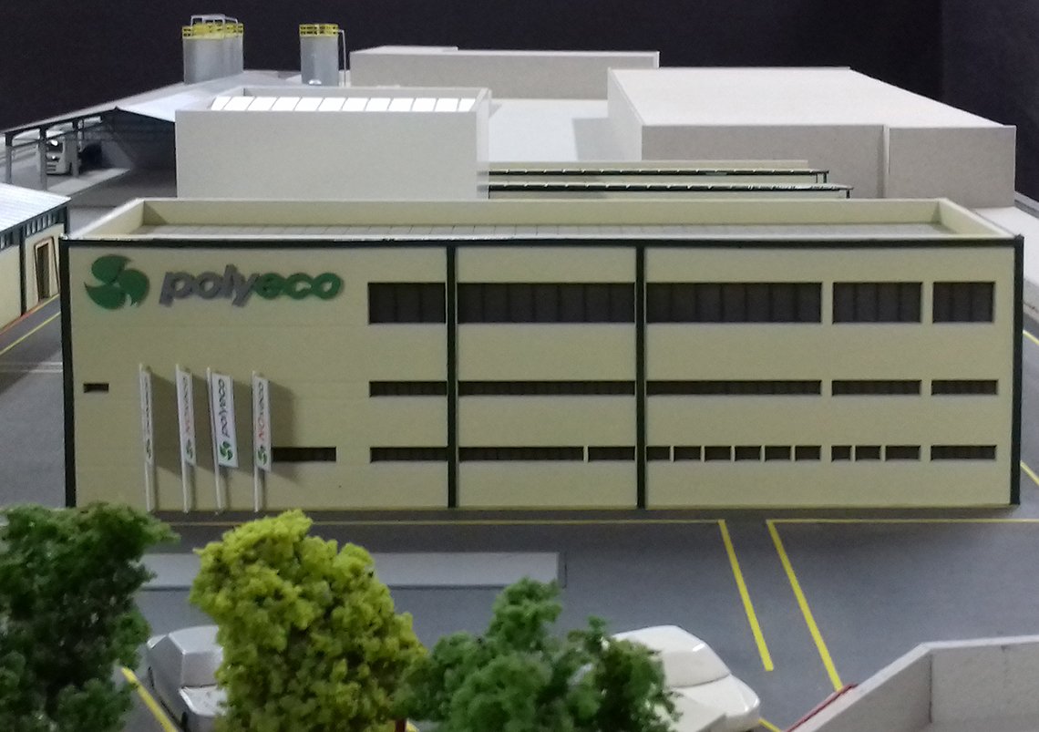 chemicals production facility architectural scale model