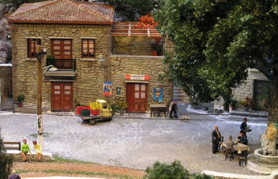 Greek Traditional Village Model