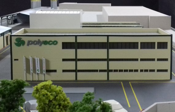 chemicals production facility architectural scale model