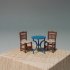 greek kafenio chairs scale model HO καρεκλες καφενειου μινιατουρες