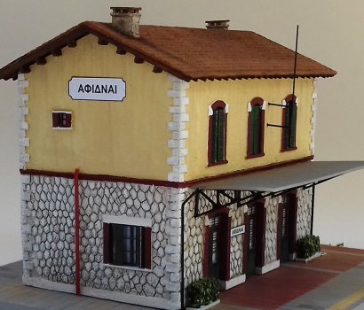 αφιδνες σταθμος τρενου afidnai railways station building