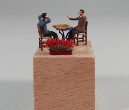 tavli backgammon players miniature figures ταβλαδοροι μινιατουρες διοραμα