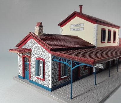 Kalavryta rack railway station building Οδοντωτος σταθμος Καλαβρυτων