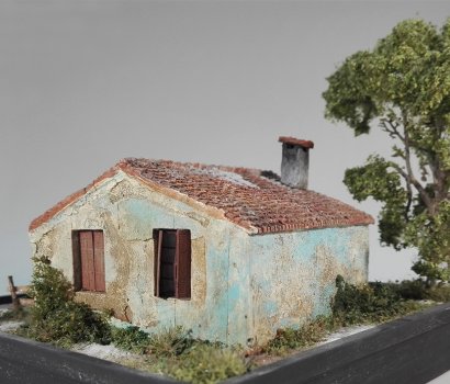 ελληνικό κτήριο αποθήκη greek farm storage house scale model