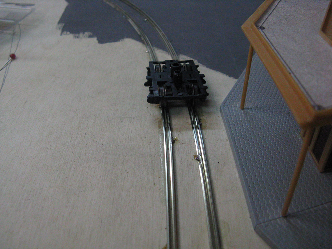 scale model tram line construction γραμμη τραμ υπο κλιμακα